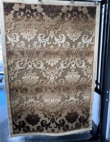 Regal Taupe Floral Medallion Rug 160x230