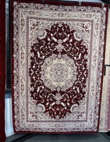 Regal Burgundy Medallion Floral Rug 160x230