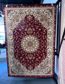 Burgundy Heritage Floral Medallion Rug 160x230