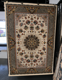 Ivory Garden Medallion Heritage Rug 150x225