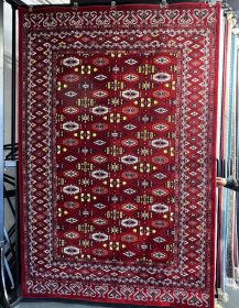 Crimson Heritage Geometric Tribal-Style Rug 200x300