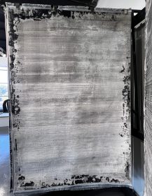 Noir Linear Distressed Rug 150x225