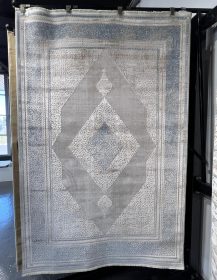 Silver Heritage Medallion Rug 160x230